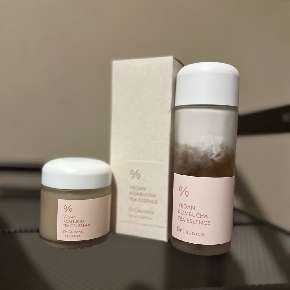Dr. Ceuracle Vegan Kombucha Tea Essence and Tea Gel Cream Set